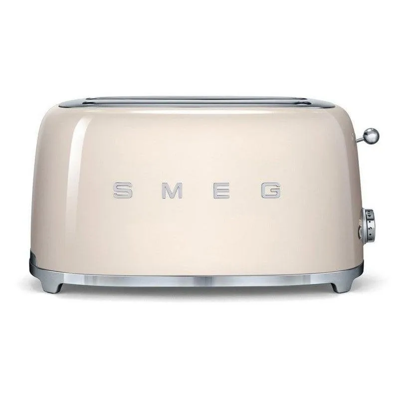 Tostapane vintage Smeg TSF02CREU 2 fessure lunghe 1500 W 6 livelli Crema