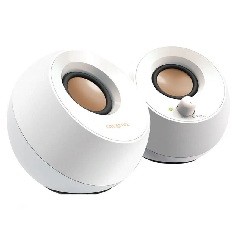 Altoparlanti stereo USB bianchi Creative Pebble 2.0