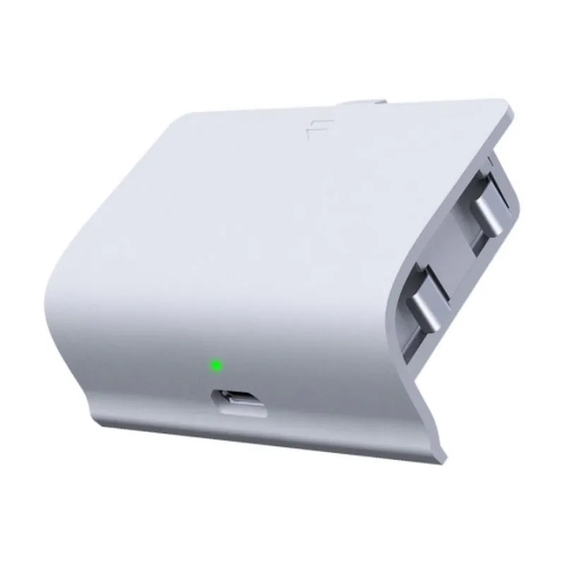Gioteck BP2 S Batteria Bianca + Cavo di Ricarica e Riproduzione da 4 m per Xbox One S