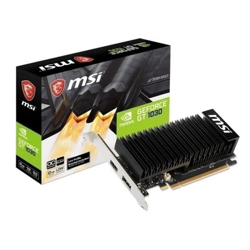 Scheda Grafica MSI GT 1030 2GHD4 LP OC 2GB GDDR4 Low Profile Passiva