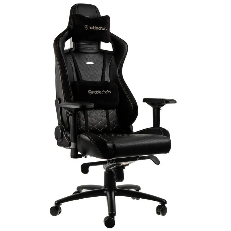 Noblechairs Epic sedia da gioco imbottita nera/oro