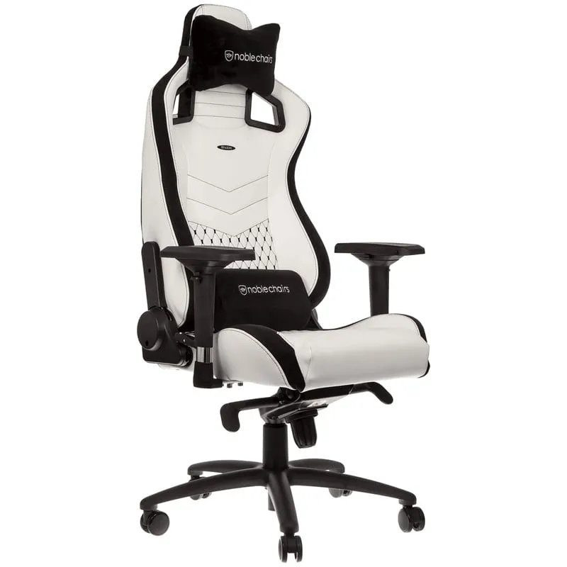 Noblechairs Epic sedia da gioco imbottita bianca