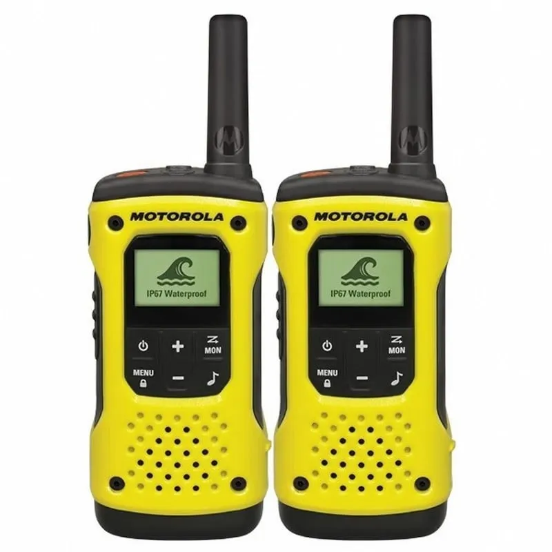 Motorola TLKR T92 H2O Confezione 2 Walkie Talkie Nero Giallo