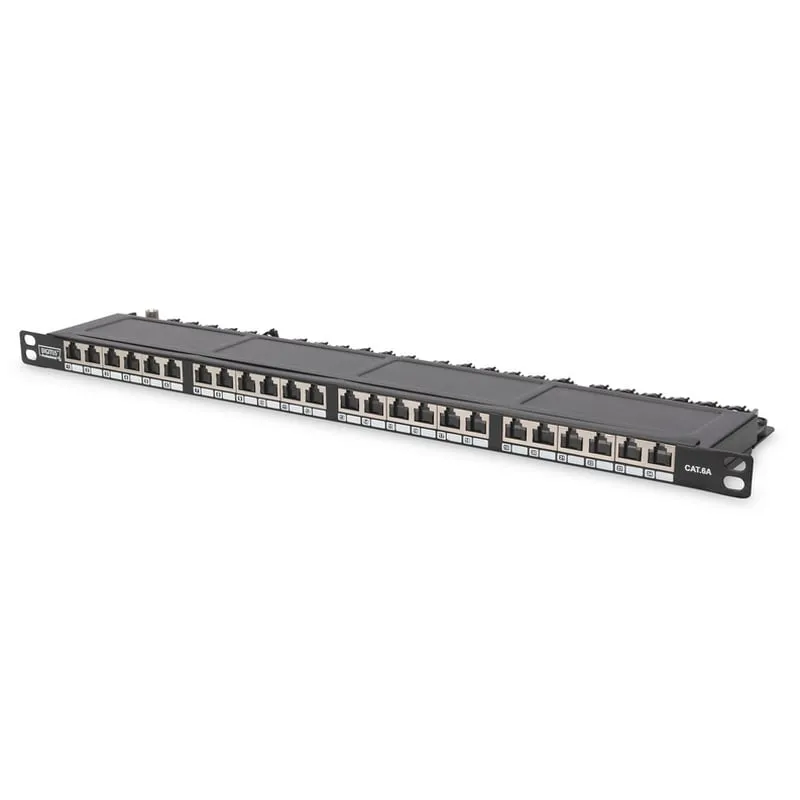 Pannello patch Digitus 24 porte Cat6 Classe E schermato