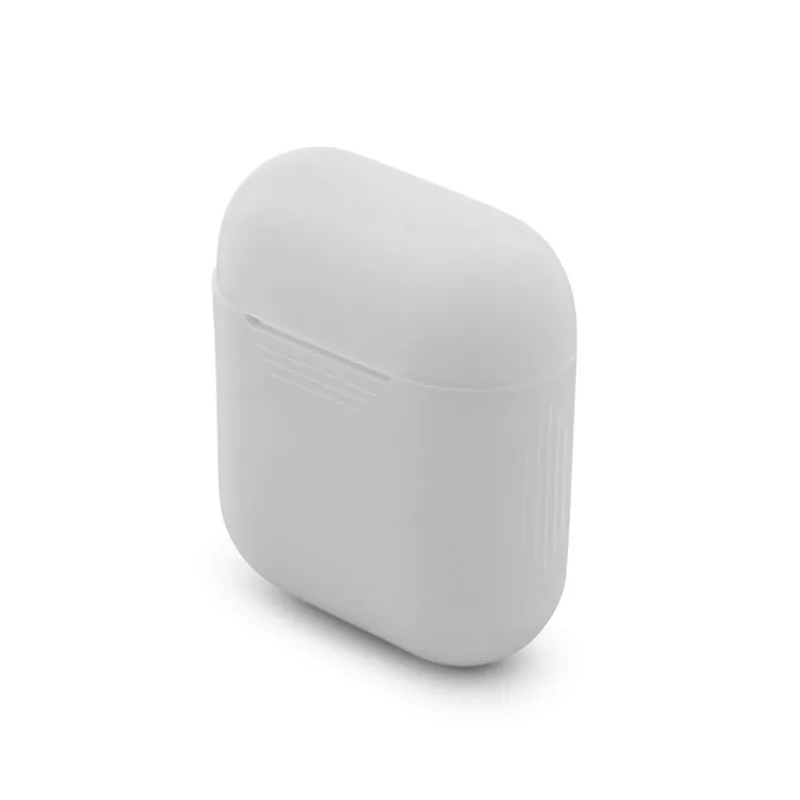Custodia protettiva in silicone Unotec per AirPods Bianca