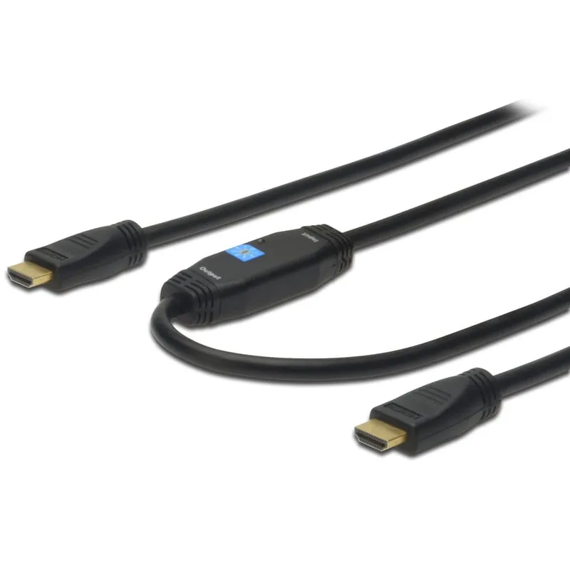 Digitus Cavo di collegamento HDMI High Speed con Ethernet e amplificatore di segnale