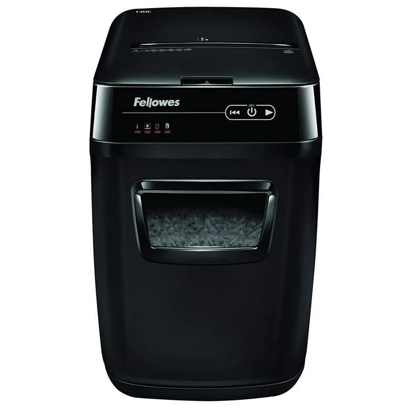 Fellowes AutoMax 150C distruggi documenti Triturazione incrociata 23 cm Nero, Grigio