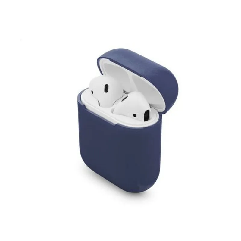 Custodia protettiva in silicone blu Unotec per AirPods