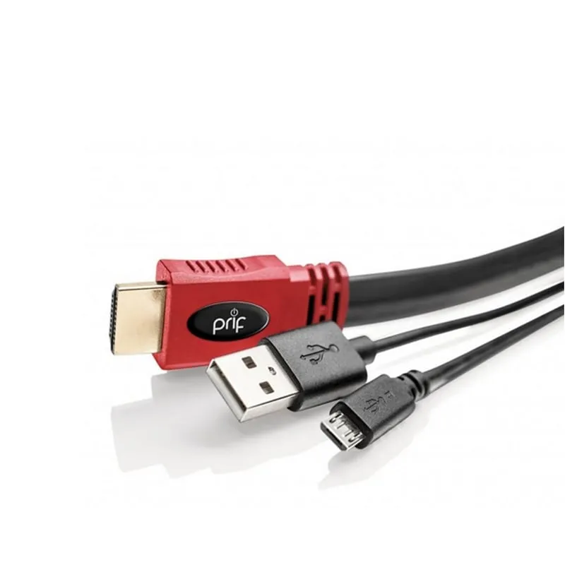 Cavo HDMI da gioco Prif Pack + cavo di ricarica PS4