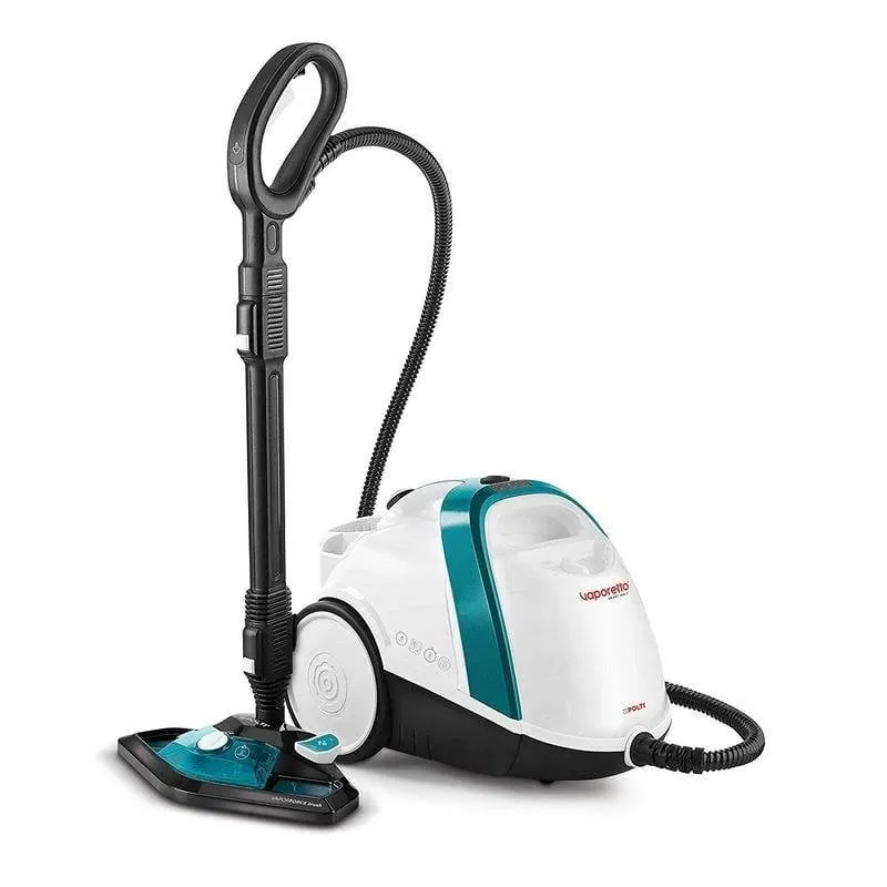 Polti Vaporetto Smart 100_T Pulitore a Vapore Cilindrico 1500W 4 bar Blu/Bianco