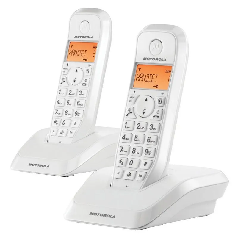 Telefoni cordless bianchi Motorola S1202 Duo Pack 2