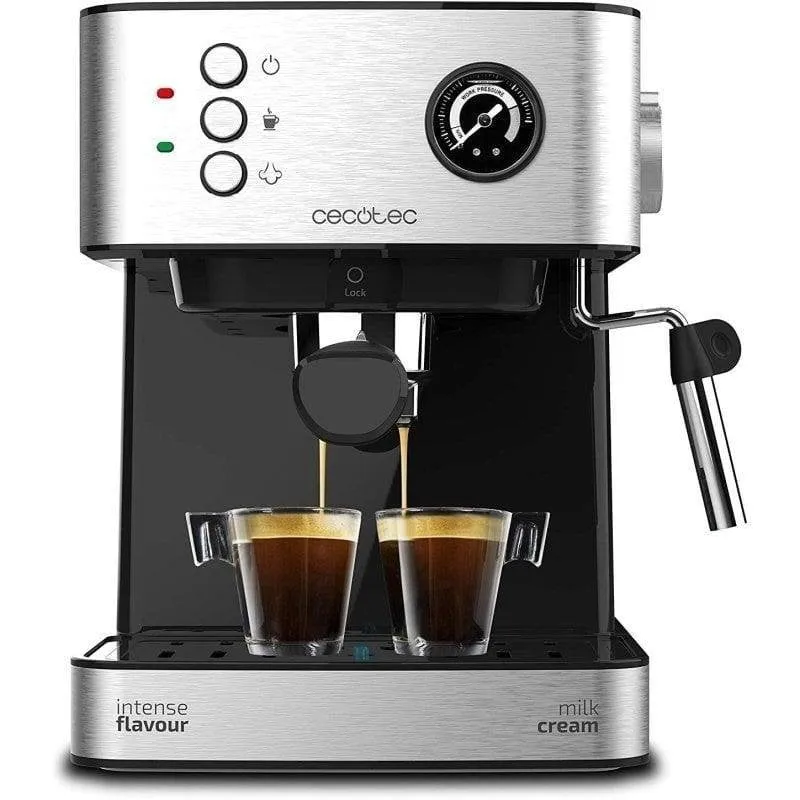 Caffettiera Express Cecotec Power Espresso 20 Professionale 1,5L 20 bar con vaporizzatore e manometro