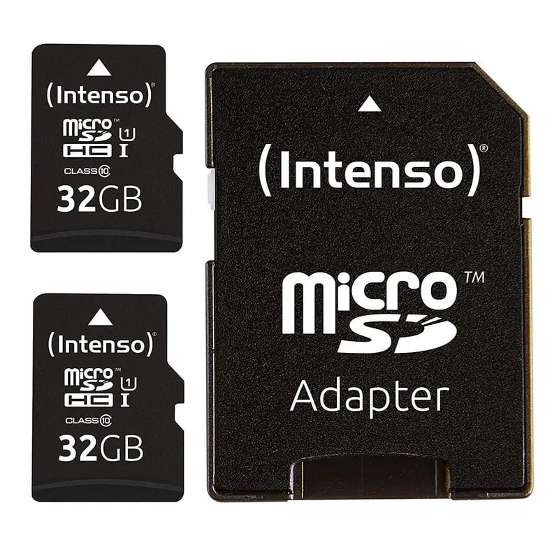Intenso Micro SD Card SDHC Pack 2 x 32GB Classe 10