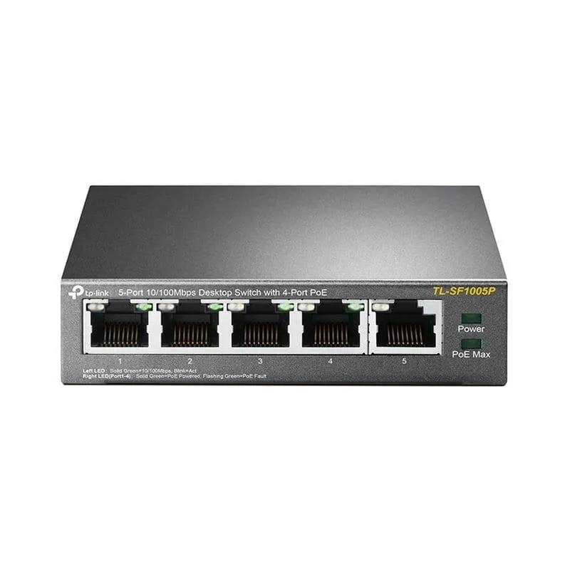 Switch TP-Link TL-SF1005P 5 porte 10/100Mbps 4 PoE desktop unmanaged