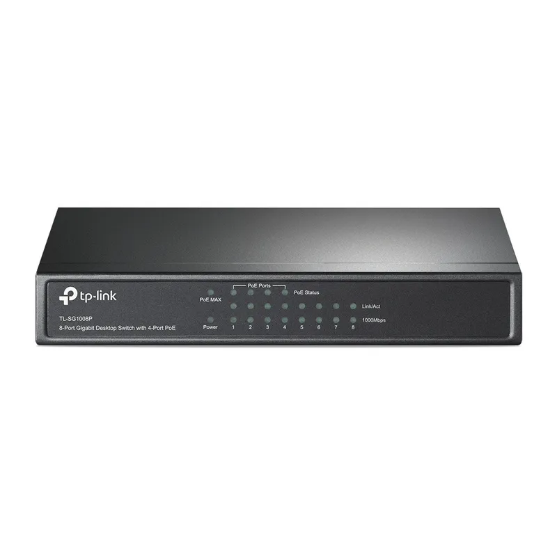 Switch desktop TP-Link TL-SG1008P 8 porte Gigabit con 4 porte PoE