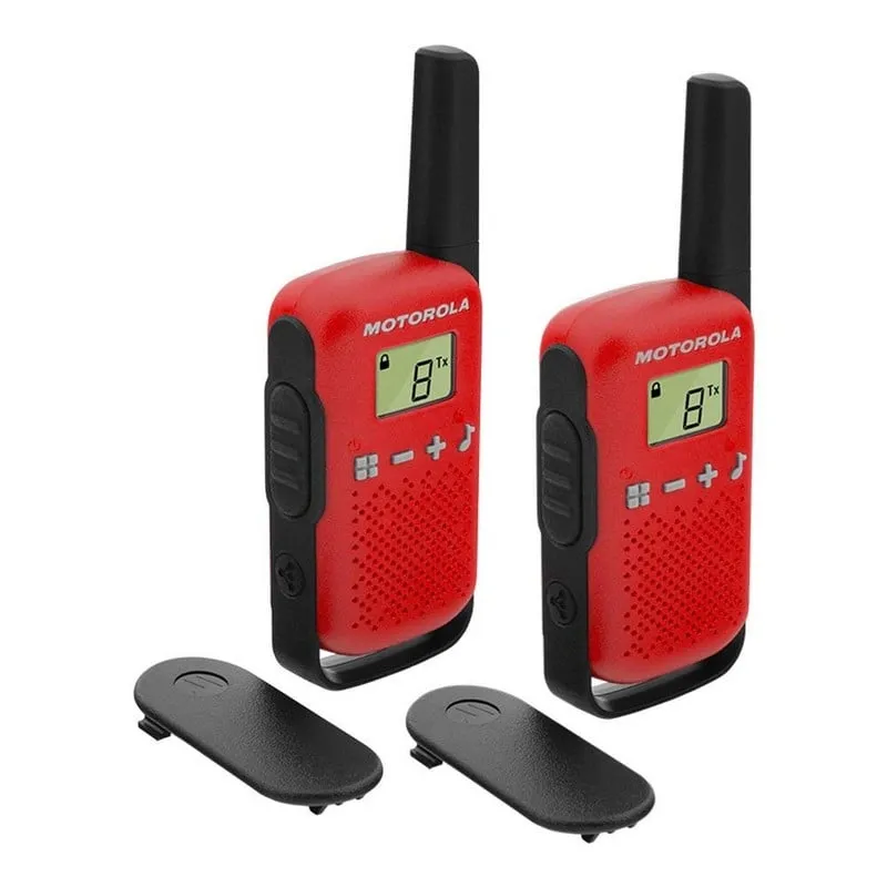 Motorola TLKR T42 Confezione 2 Walkie-talkie rosso
