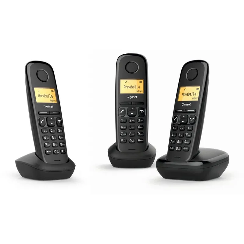 Telefono Gigaset A170 Dect Trio nero