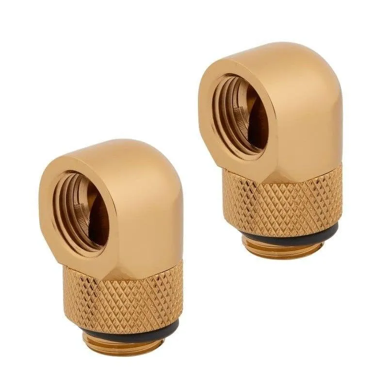 Raffreddamento Liquido Corsair Hydro X Series Adattatori Rotativi 90° Dorato