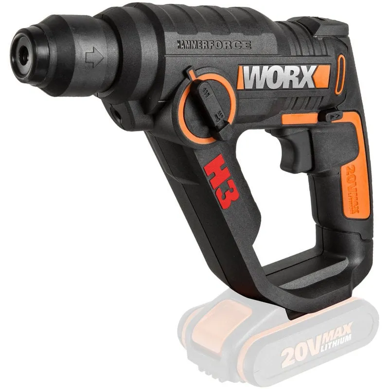 Worx WX390.9 H3 Trapano Avvitatore a Percussione 3 in 1 20V