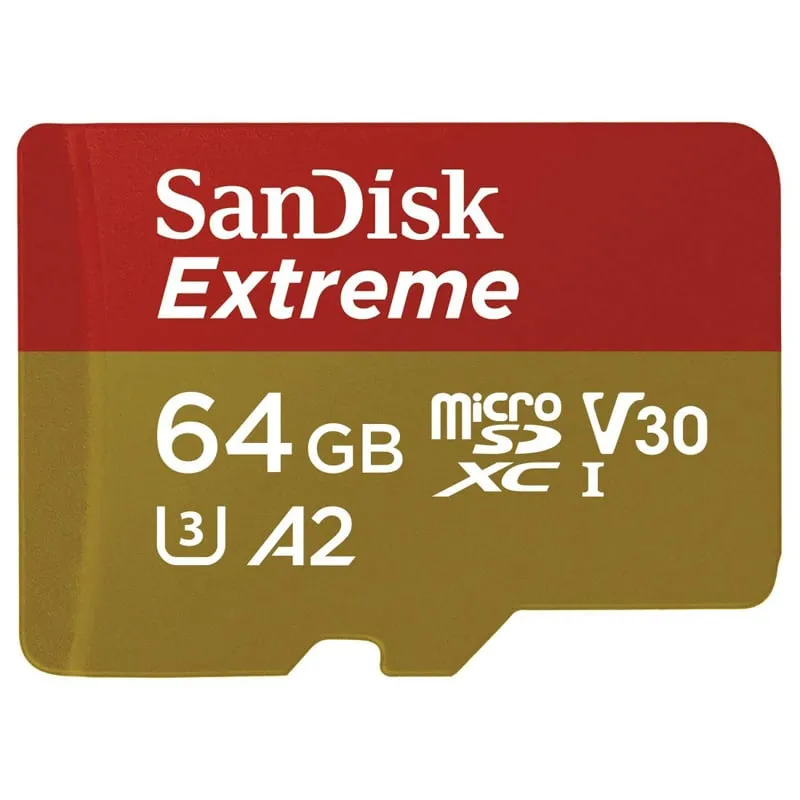 Sandisk Extreme MicroSDXC 64GB Classe 3 UHS-I + Adattatore