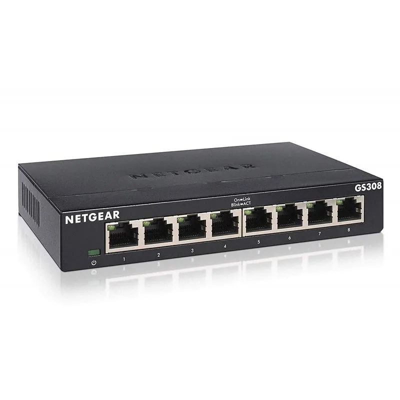 Netgear GS308-300PES Switch non gestito 8 porte L2 Gigabit Ethernet