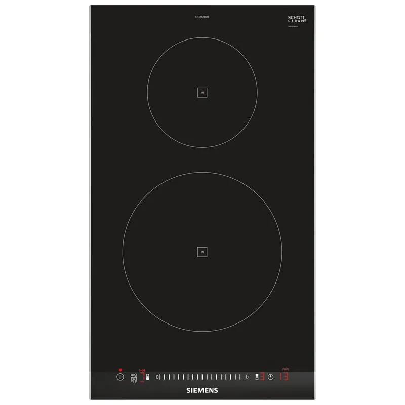 Siemens EH375FBB1E Domino Piano cottura a induzione 30 cm 2 zone Nero