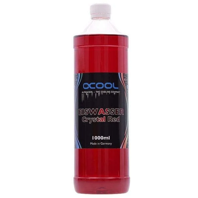 Raffreddamento Liquido Alphacool Crystal Red 1L Compatibile Plastica Metalli