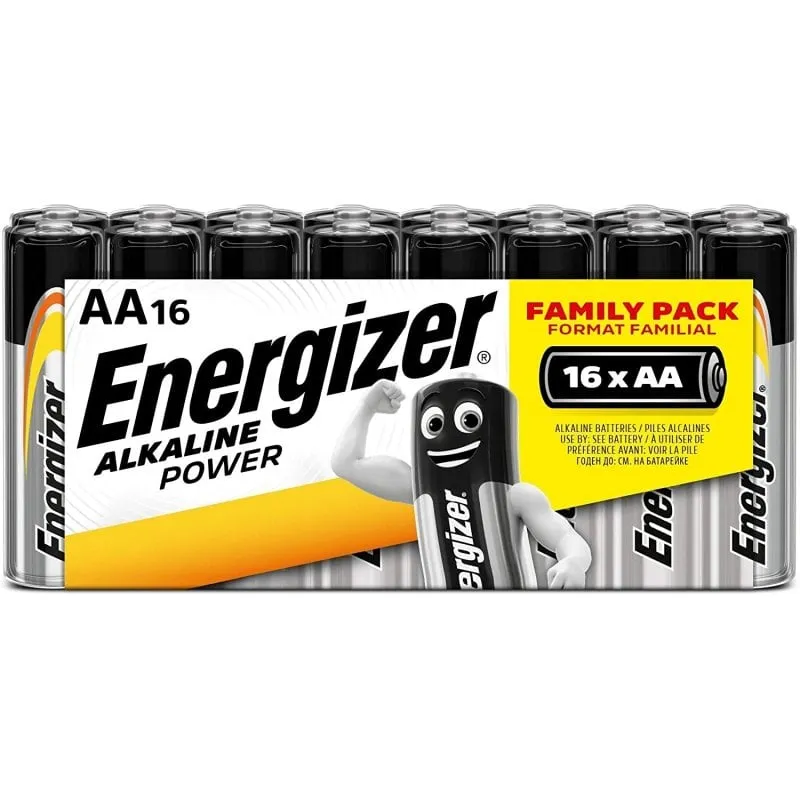 Energizer batterie alcaline AA LR6 16 unità