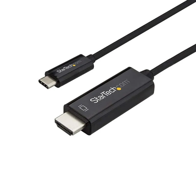 StarTech.com Cavo adattatore USB C a HDMI da 2m - Cavo video USB tipo C a HDMI 2.0 - Compatibile con Thunderbolt 3 - USB Type C Laptop a HDMI Monitor/Display - DP 1.2 Alt Mode HBR2 - Nero