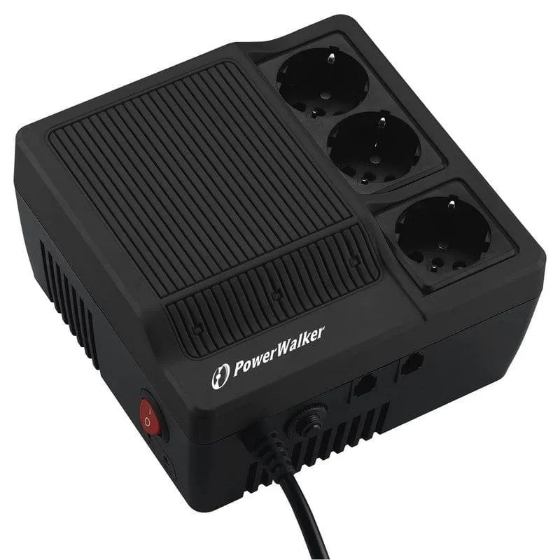 Multipresa PowerWalker AVR 600VA 3 prese protezione contro sbalzi termici