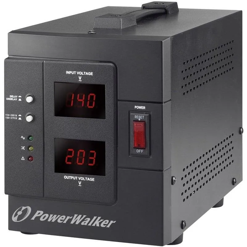 Multipresa PowerWalker AVR 3000 SIV 2 prese Tipo F protezione automatica display
