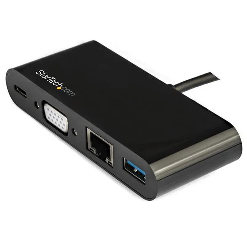 StarTech.com Adattatore Multiporta USB-C a VGA - Ricarica via Power Delivery (60W) - USB 3.0 - Gbe - Adattatore USB-C per Mac, Windows, Chrome OS
