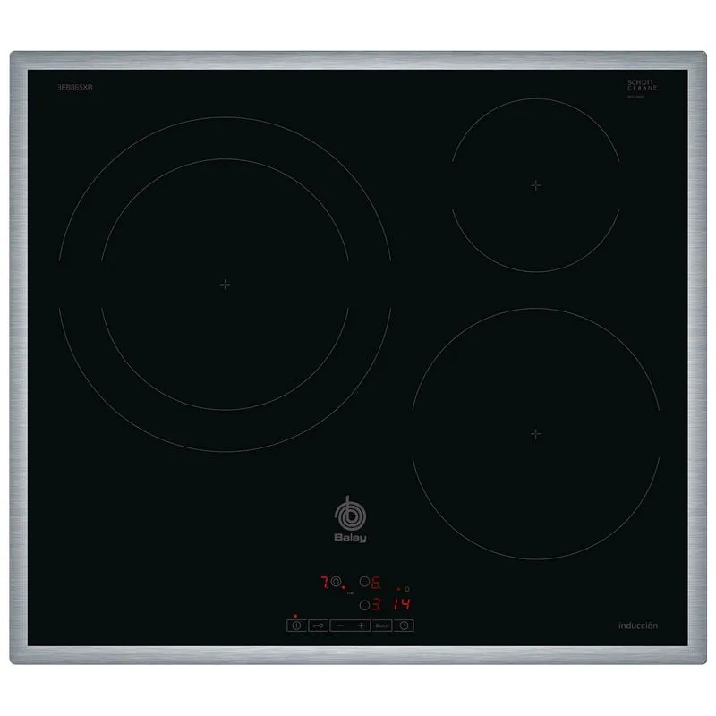Piano cottura a induzione Balay 3EB865XR 3 zone cottura 60 cm Acciaio inox