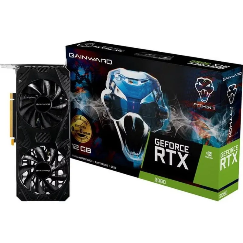 Scheda Grafica Gainward GeForce RTX 3060 Python II OC 12GB GDDR6 Ray Tracing OC