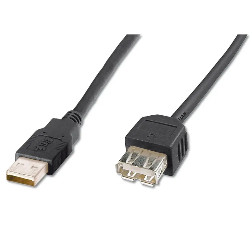 Cavo prolunga Digitus USB 2.0 da 3 m Nero