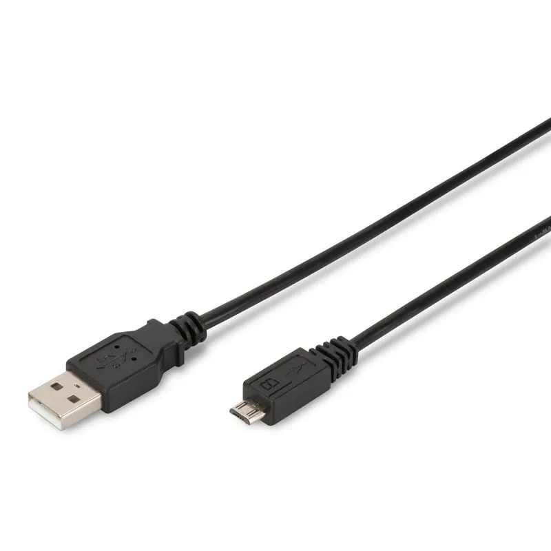 Cavo di collegamento USB Digitus tipo A-Micro USB da 1 m nero