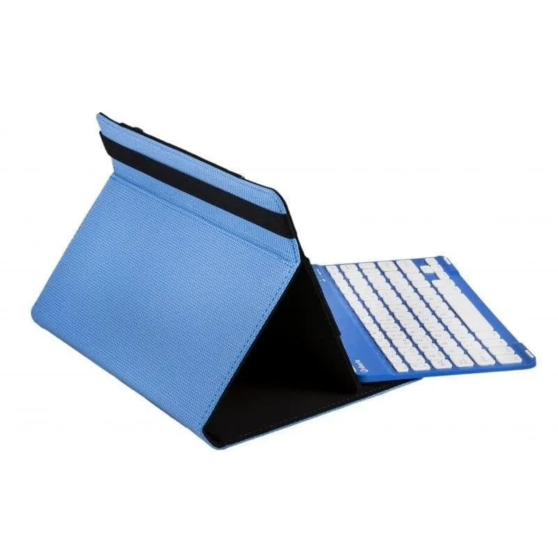 Cover con Tastiera Bluetooth SilverHT per Tablet fino a 11" Blu