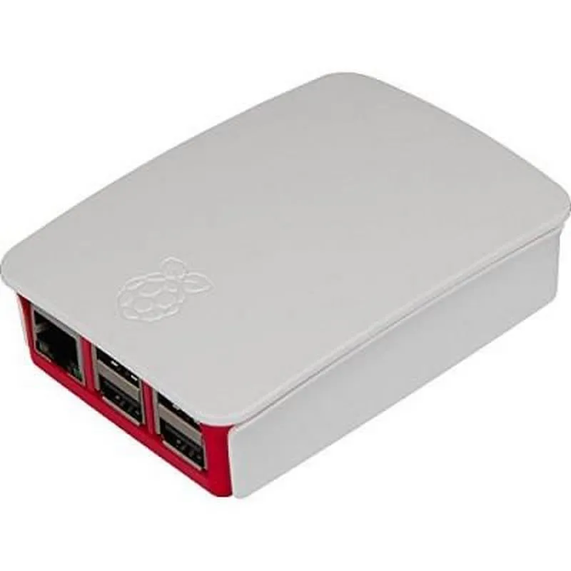 Custodia Raspberry Bianco/Rosso per Raspberry Pi 4
