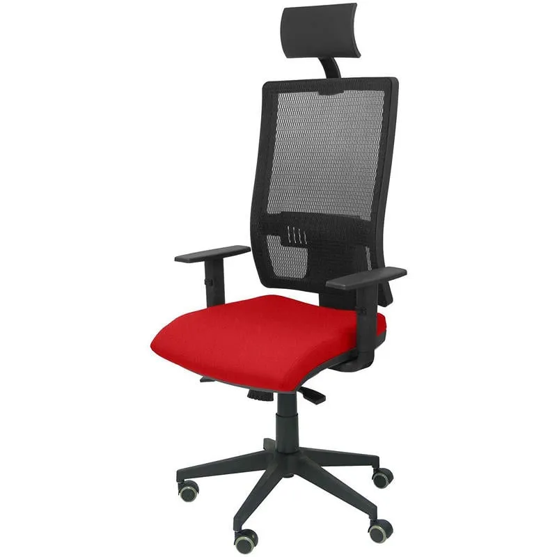 Sedia da ufficio Piqueras y Crespo Horna Bali Nero/Rosso