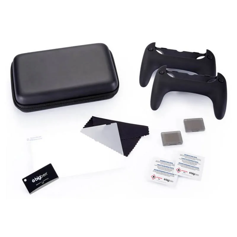 Kit Bigben Custodia per Nintendo Switch + Maniglie Joy-Con + Proteggi schermo + Panno + Custodie per giochi