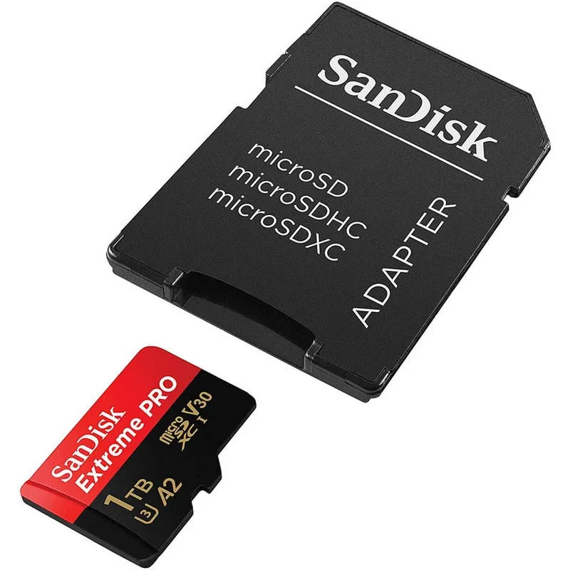 SanDisk Extreme Pro MicroSDXC 1TB Classe 10 U3 V30 A2 + Adattatore SD