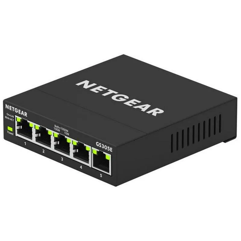 Switch Netgear GS305E Smart Managed Plus 5 porte Gigabit Ethernet