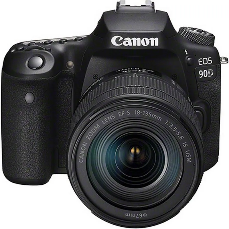 Canon EOS 90D + EF-S 18-135mm f/3.5-5.6 IS USM Kit fotocamere SLR 32,5 MP CMOS 6960 x 4640 Pixel Nero