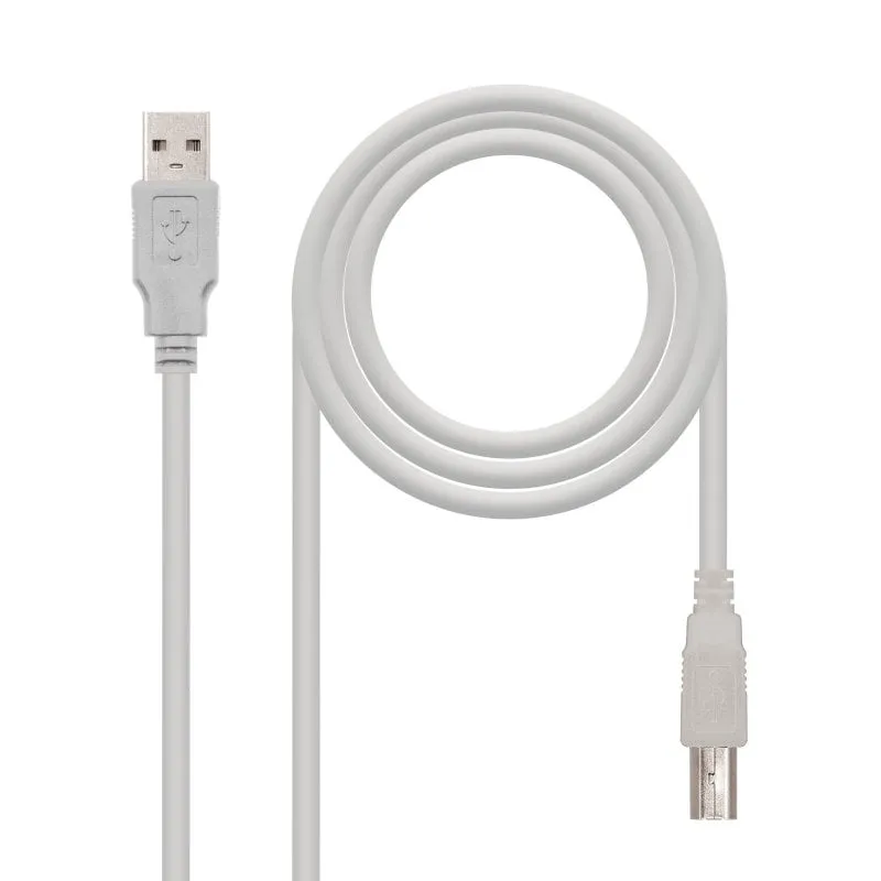 Cavo stampante Nanocable USB 2.0 tipo A/B maschio/maschio 1,8 m Beige
