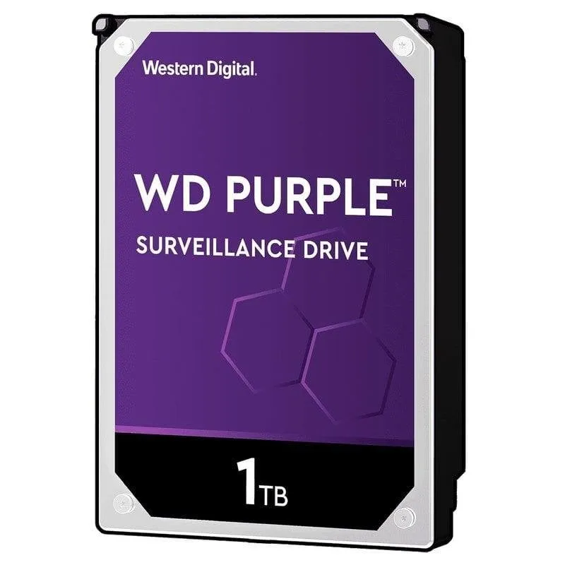 Disco Duro Western Digital Purple 1TB HDD 3.5" 5400rpm Vigilanza SAT III