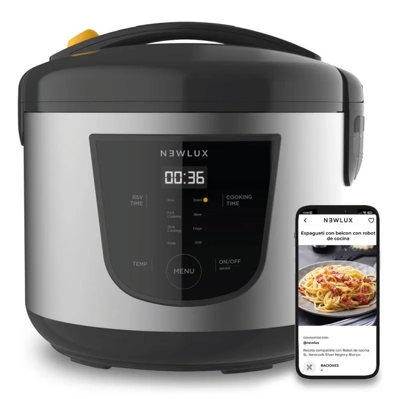 Robot da cucina multifunzione Newlux 5L 700W Nero