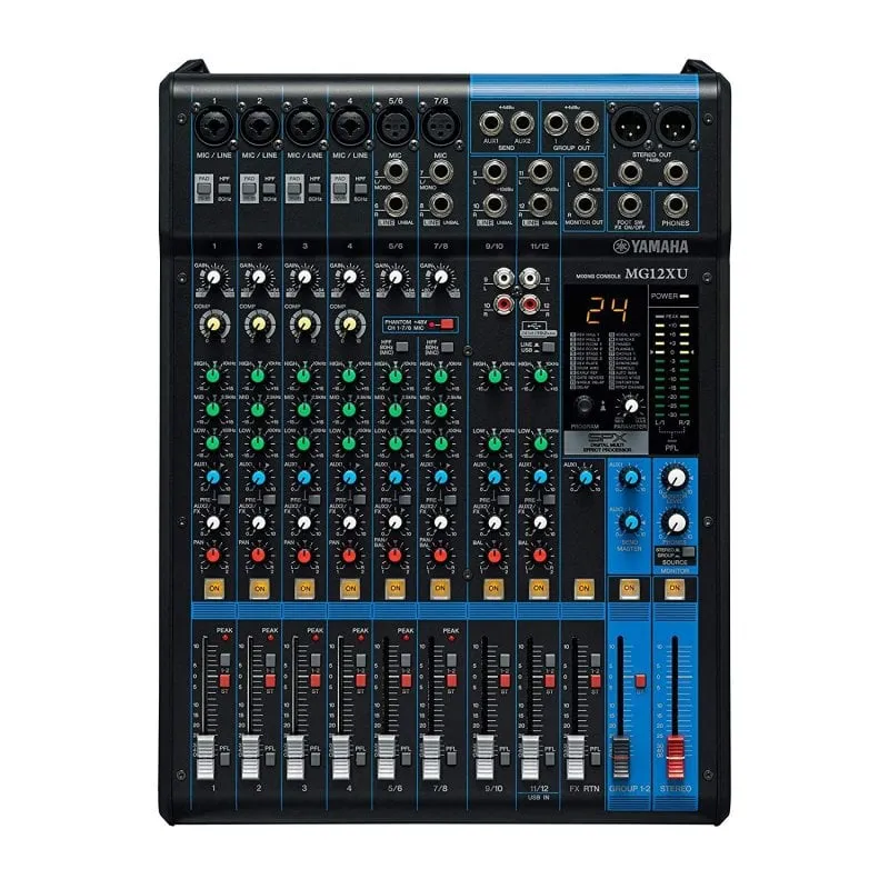 Yamaha MG12XU mixer audio 12 canali