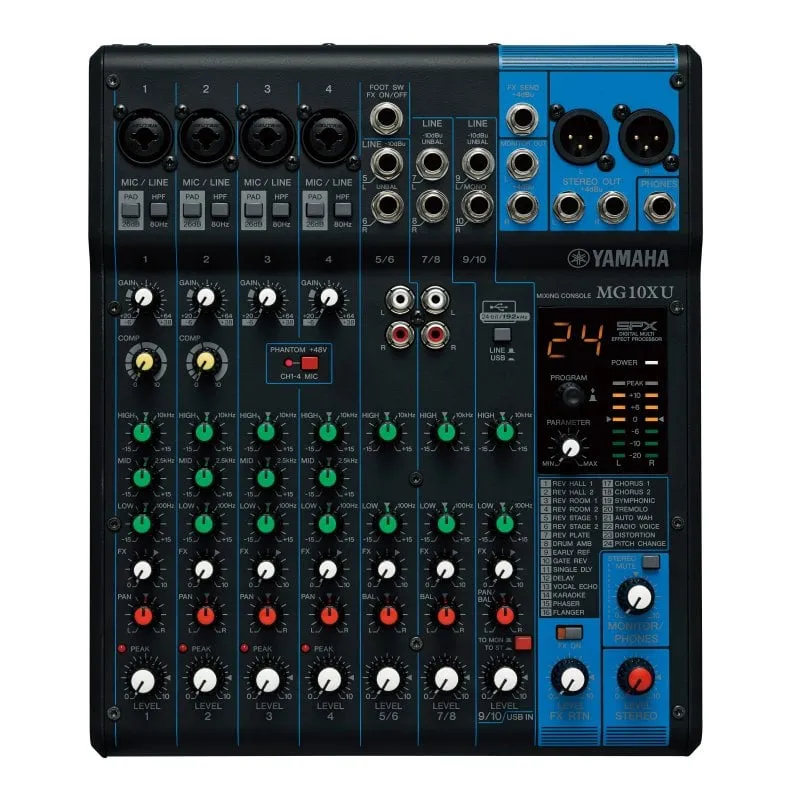 Console di missaggio a 10 canali Yamaha MG10XU