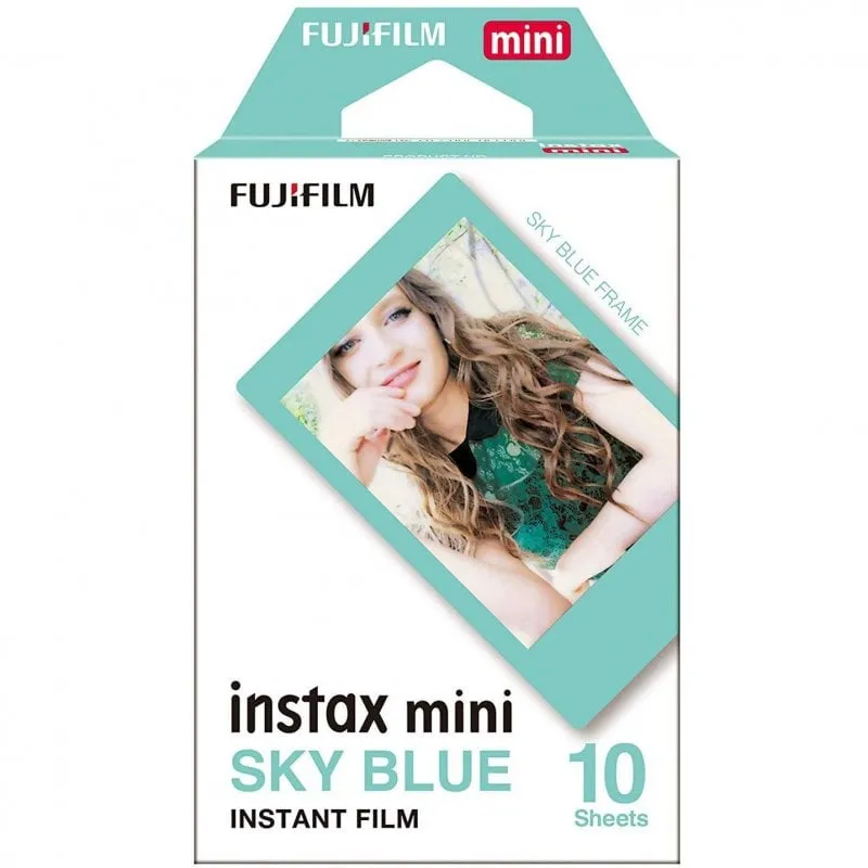 Carta fotografica Fujifilm Instax Mini blu per fotocamere Instax Mini