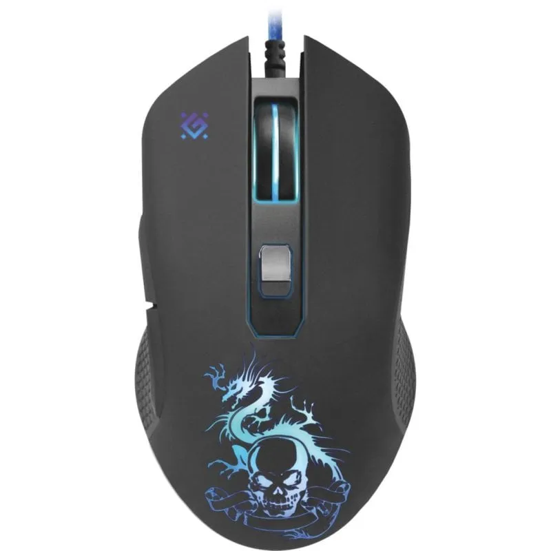 Mouse UNYKAch GM-090L ottico 3200 DPI nero illuminazione gaming